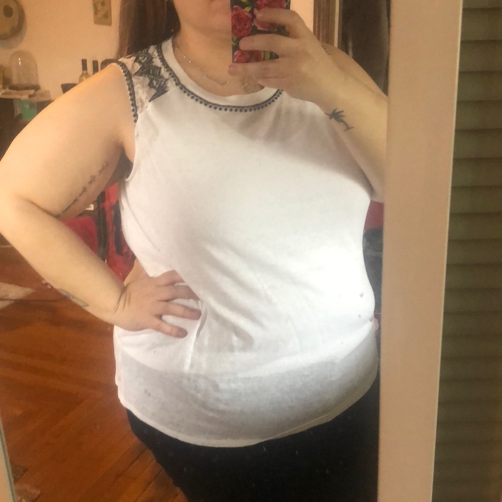 Lane Bryant white tank
